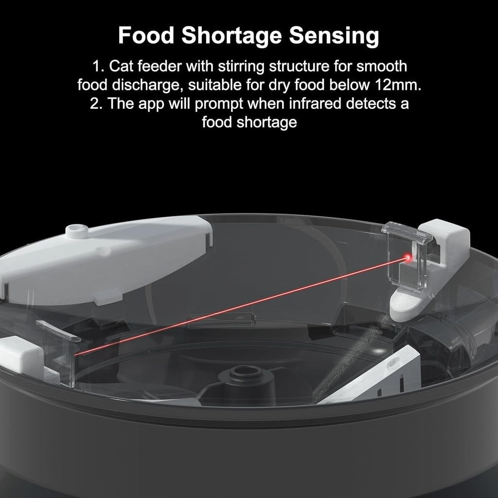 Smart Automatic Pet Feeder 4L-With camera & WifFi Control