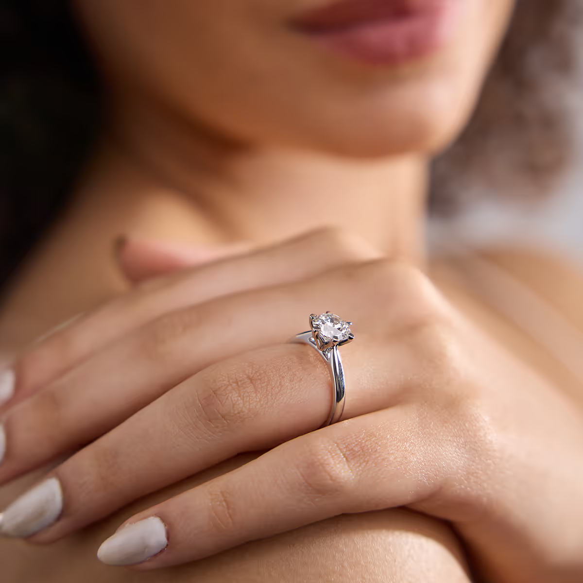 2 CT Round Lab Grown Diamond Engagement Ring – 6 Prong