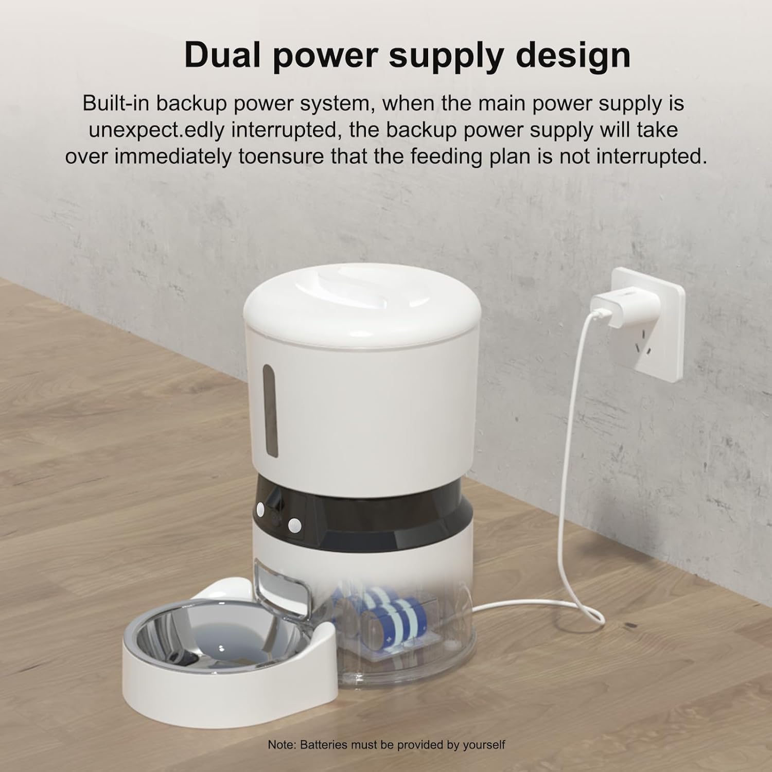 Smart Automatic Pet Feeder 4L-With camera & WifFi Control